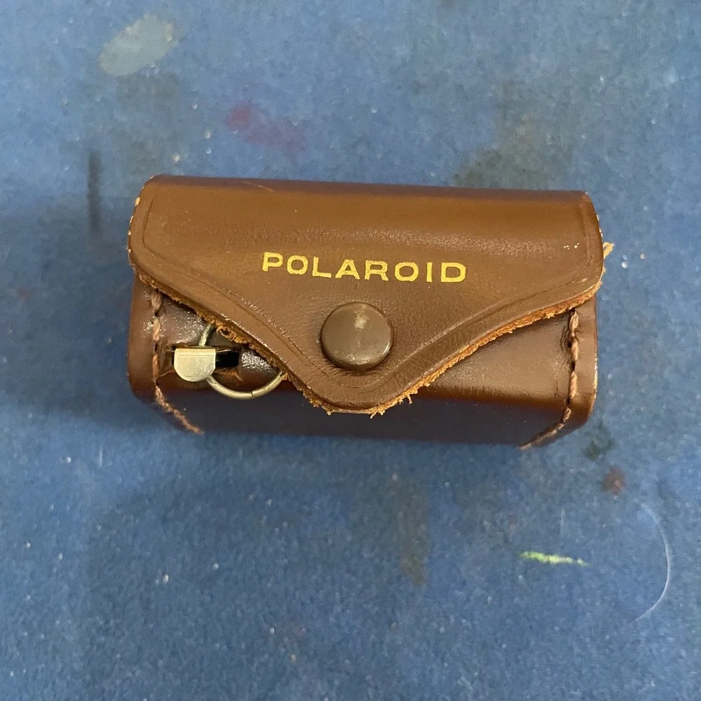 Polaroid Close-Up Lens Set #1 #2 #3 with Vintage Brown Leather Case